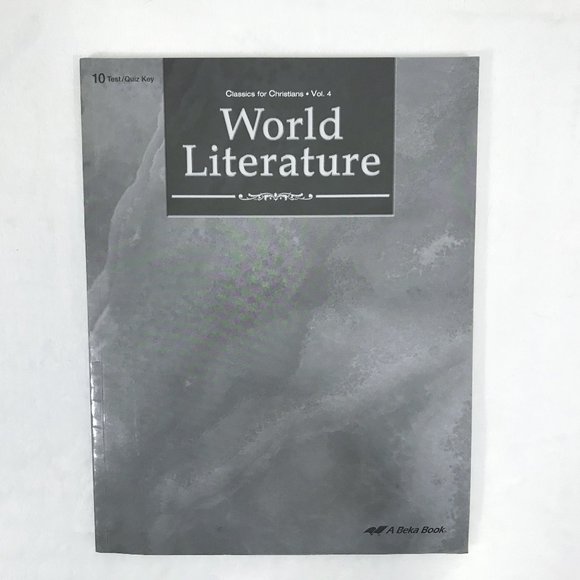 ABEKA World Literature Student Test/ Quiz Key 10th Grade Vol 4 - Picture 1 of 1